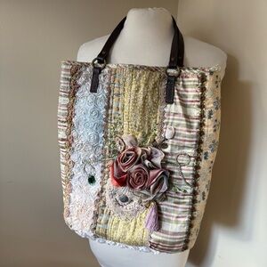 Patchwork Floral‎ Tote Bag